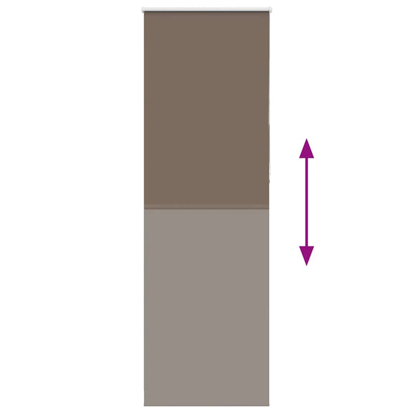 Kaffeebraunes Verdunkelungsrollo 75x210 cm