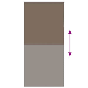 Kaffeebraunes Verdunkelungsrollo 90x210 cm