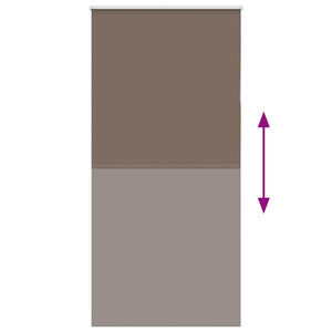 Kaffeebraunes Verdunkelungsrollo 95x210cm