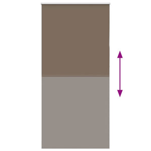 Kaffeebraunes Verdunkelungsrollo 105x210 cm