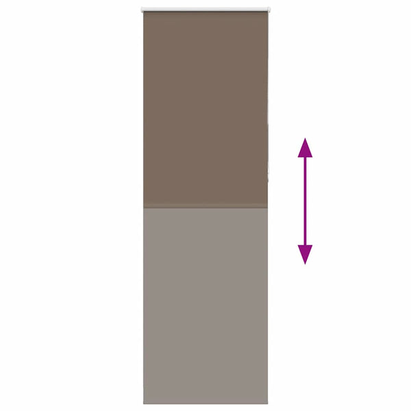 Kaffeebraunes Verdunkelungsrollo 70x230 cm