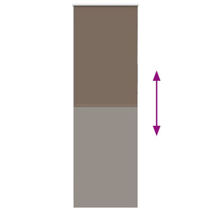 Verdunkelungsrollo Kaffeebraun 75x230 cm
