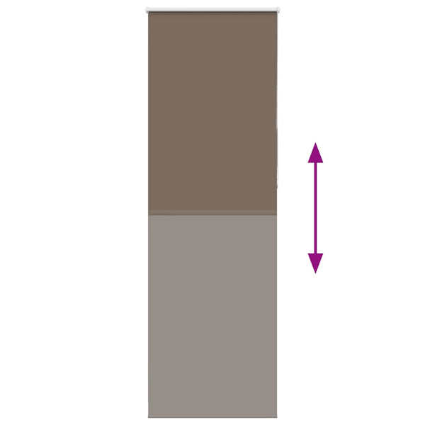 Verdunkelungsrollo Kaffeebraun 75x230 cm