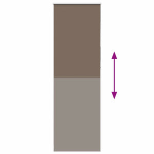 Kaffeebraunes Verdunkelungsrollo 80x230 cm