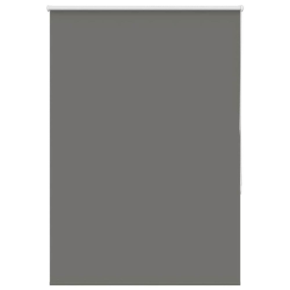 vidaXL Blackout Roller Blind Grey 90x150 cm Fabric width 85.7 cm Polyester