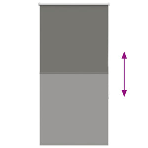Graues Verdunkelungsrollo 75x175 cm