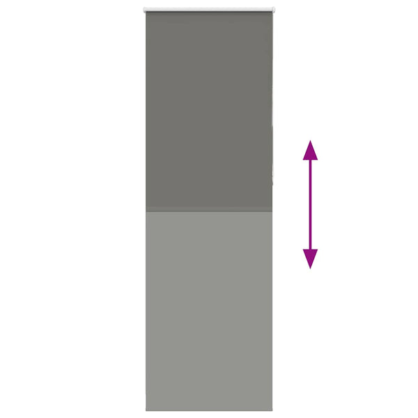 Graues Verdunkelungsrollo 80x210 cm