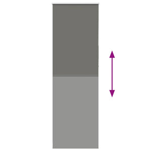 Verdunkelungsrollo Grau 65x230 cm