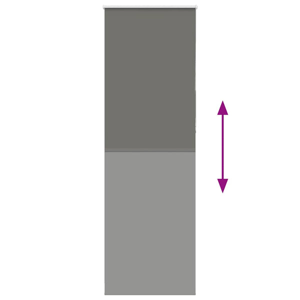 Verdunkelungsrollo Grau 65x230 cm