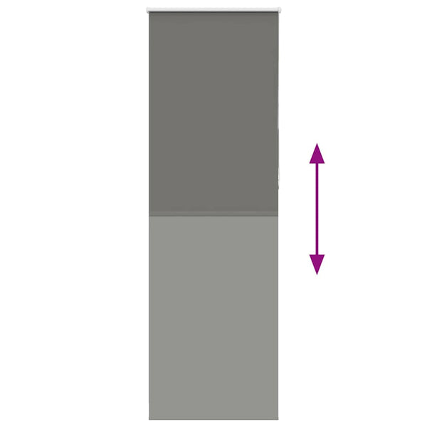 Graues Verdunkelungsrollo 70x230 cm