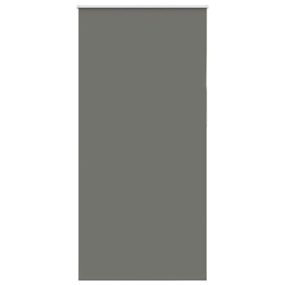 vidaXL Blackout Roller Blind Grey 90x230 cm Fabric Width 85.7 cm Polyester