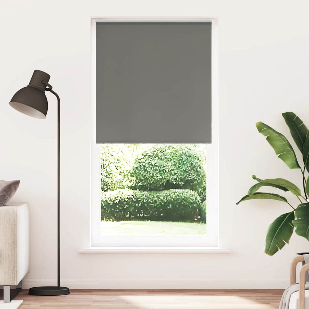 vidaXL Store Enrouleur Occultant Gris 105x230cm Largeur de tissu 100,7cm Polyester
