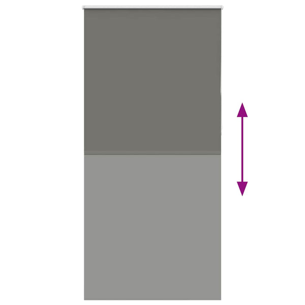 Verdunkelungsrollo Grau 110x230 cm