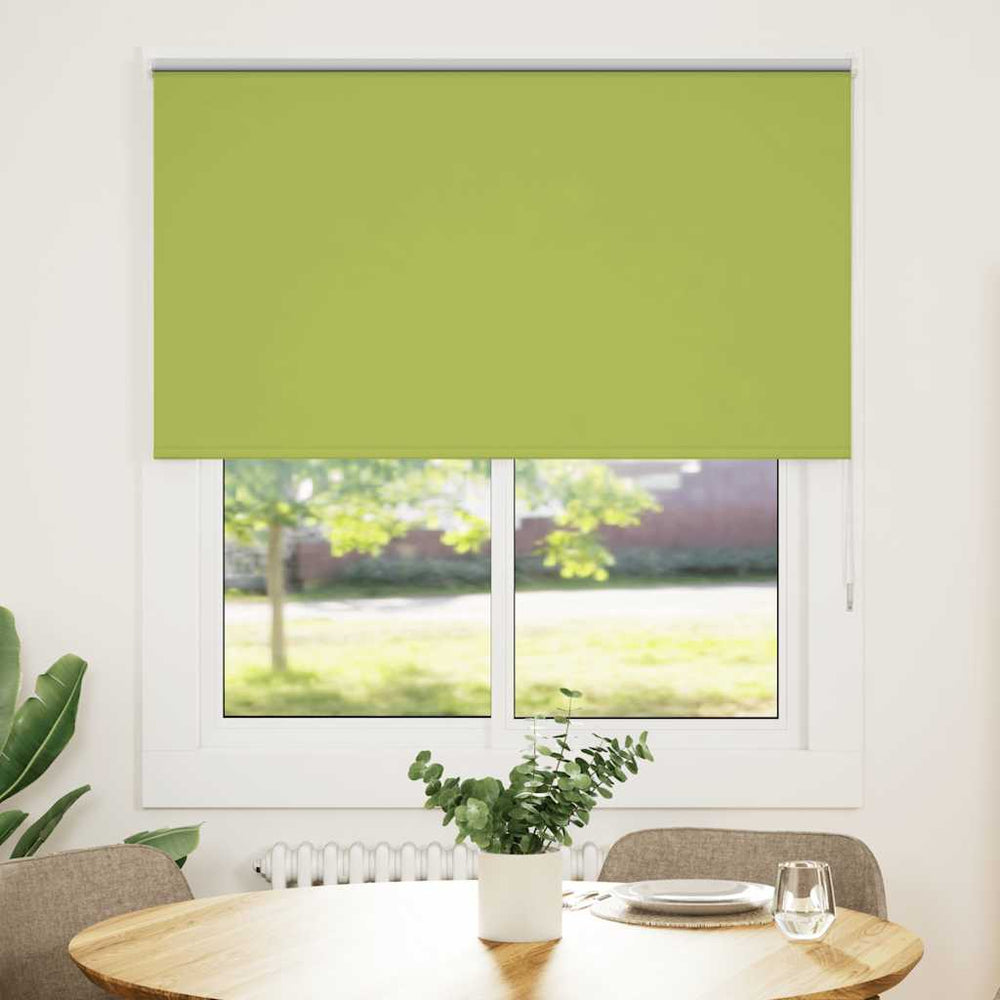 vidaXL Blackout Roller Blind Green 135x150cm Fabric width 131.6cm Polyester