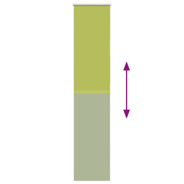 Grünes Verdunkelungsrollo 60x210 cm