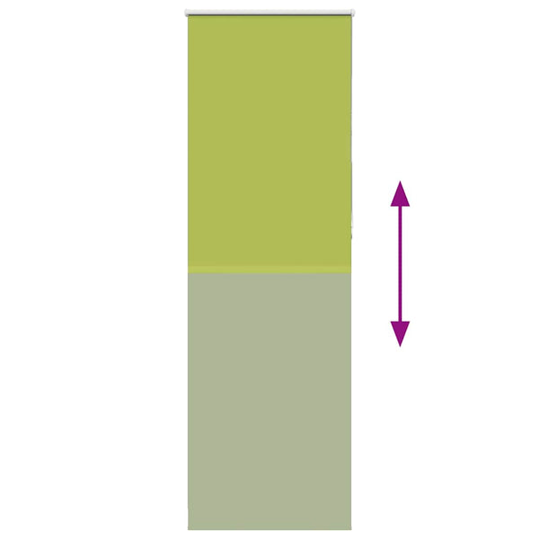 Grünes Verdunkelungsrollo 75x210 cm