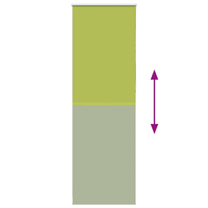Grünes Verdunkelungsrollo 75x230 cm