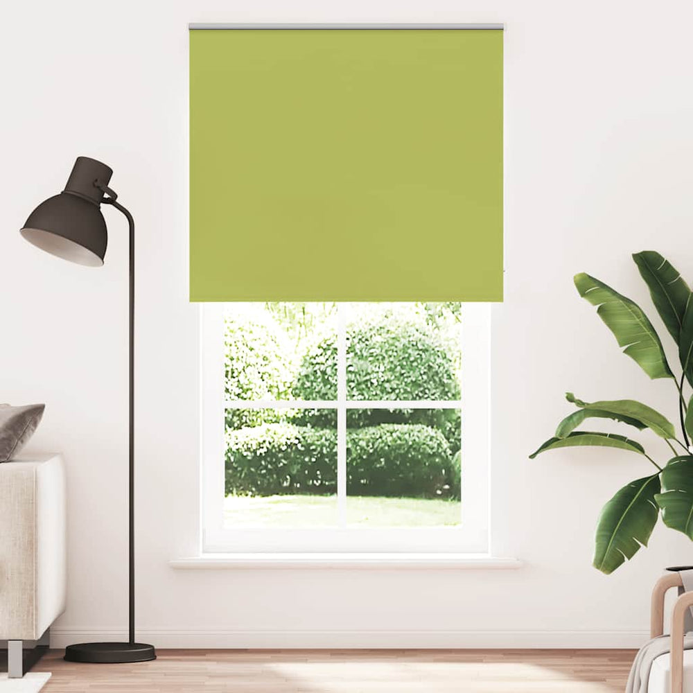 vidaXL Blackout Roller Blind Green 125x230cm Fabric Width 121.6cm Polyester