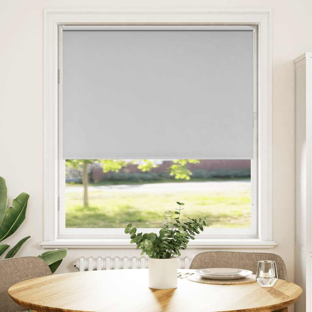 vidaXL Blackout Roller Blind Light Grey 95x130 cm Fabric Width 90.7 cm