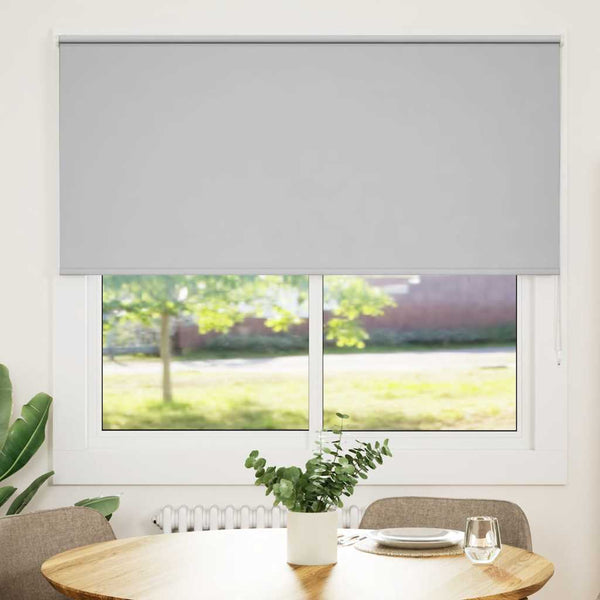 Verdunkelungsrollo Hellgrau 145x130cm