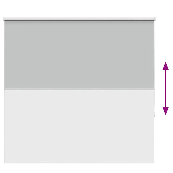 Verdunkelungsrollo Hellgrau 150x150cm