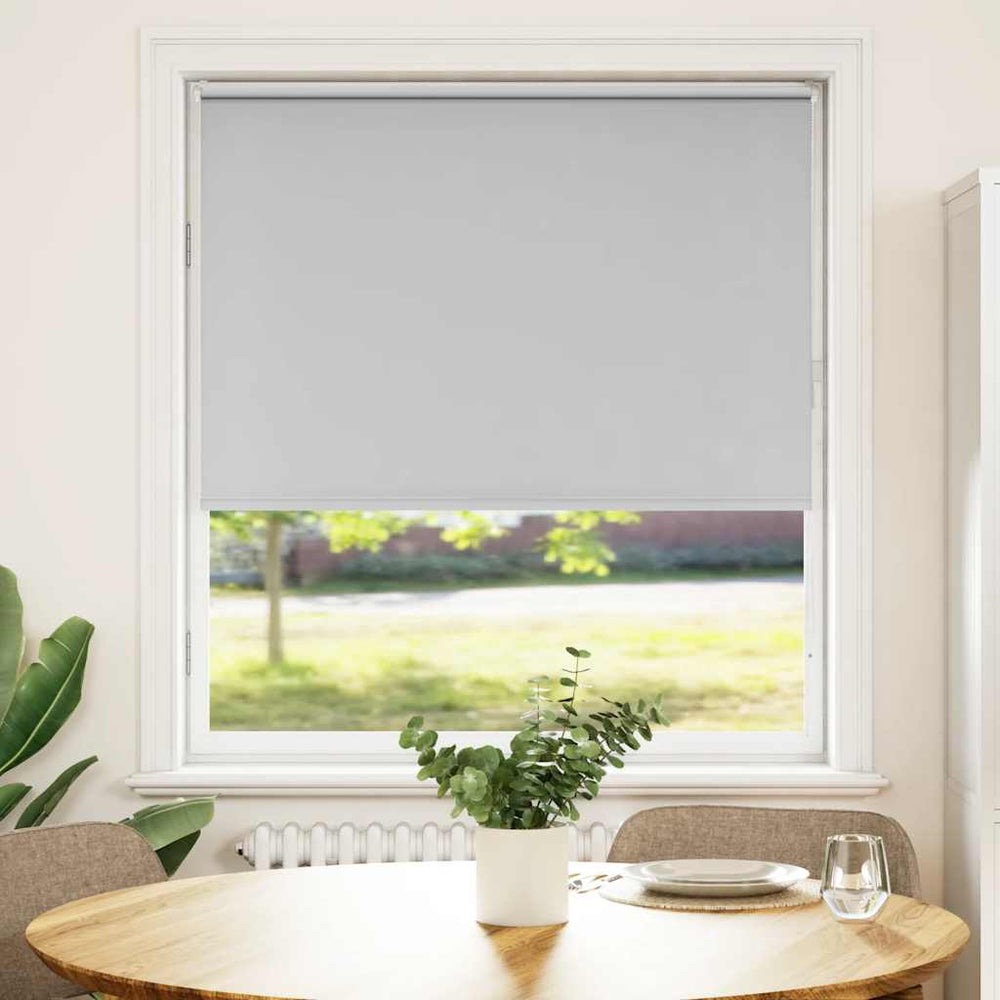 vidaXL Blackout Roller Blind Light Grey 100x175 cm Fabric Width 95.7cm