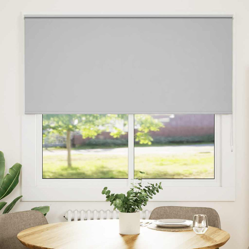 vidaXL Blackout Roller Blind Light Grey 155x175cm Fabric Width 151.6cm