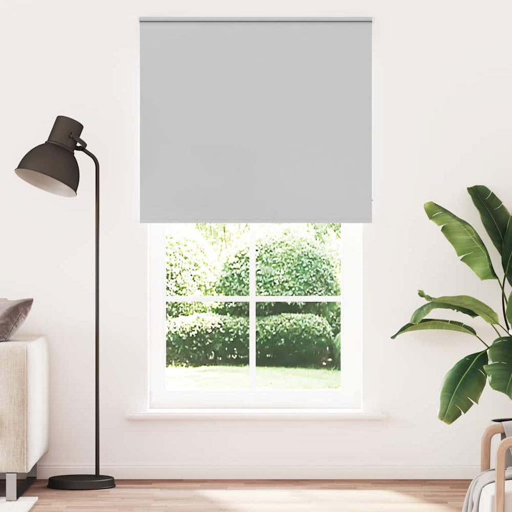 vidaXL Blackout Blind Light Grey 130x210cm Fabric width 126.6cm