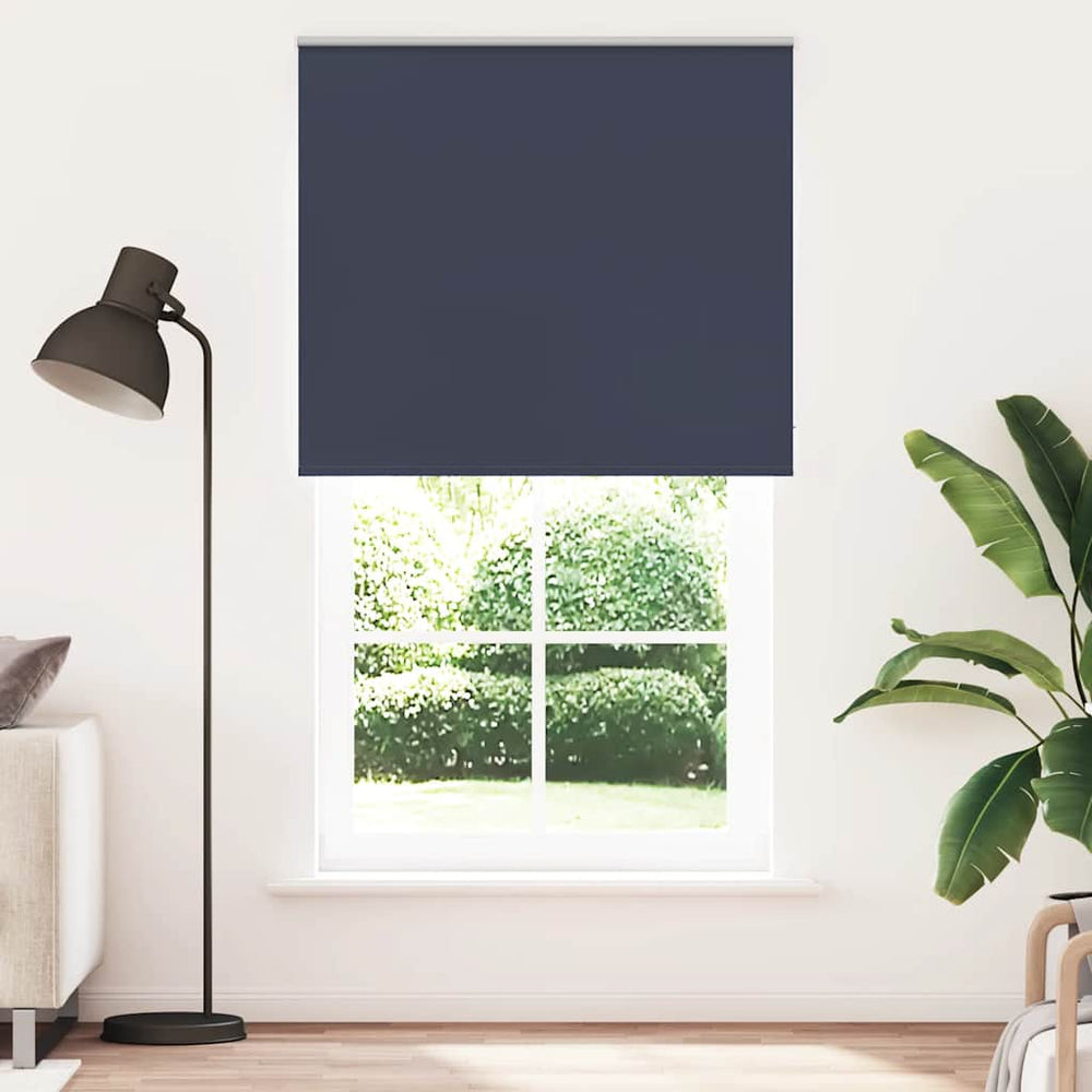 vidaXL Blackout Roller Blind Navy Blue 120x210 cm Fabric width 116.6 cm