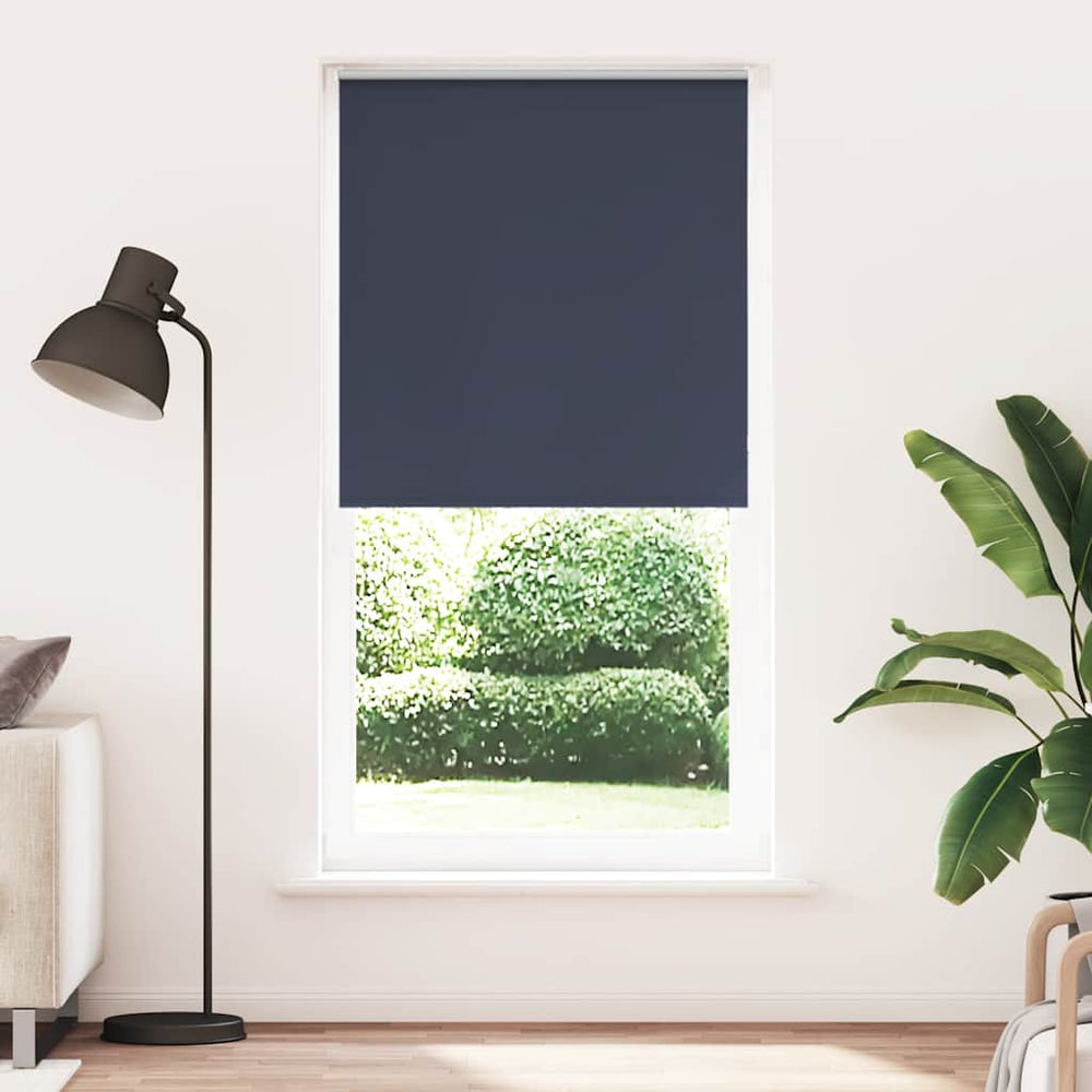 vidaXL Blackout Roller Blind Navy 105x230 cm Fabric width 100.7 cm