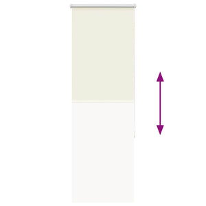 Verdunkelungsrollo Cremeweiß 40x130cm