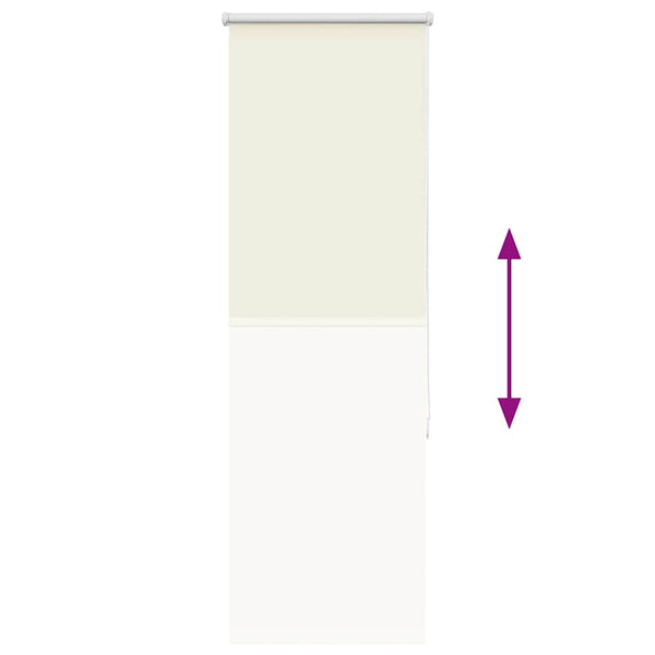 Verdunkelungsrollo Cremeweiß 50x130cm