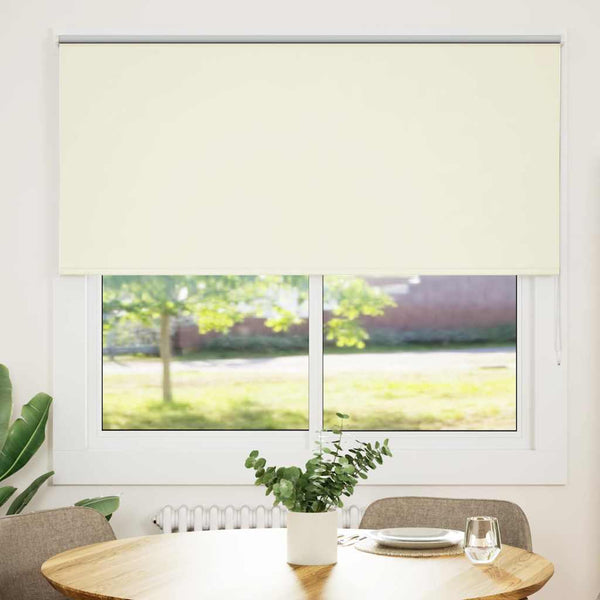 Verdunkelungsrollo Cremeweiß 150x130cm