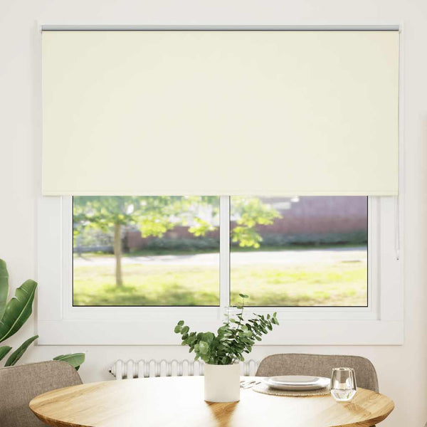 Verdunkelungsrollo Cremeweiß 165x130cm