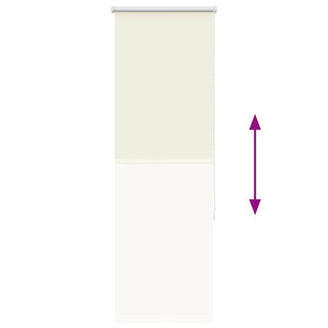 Verdunkelungsrollo Cremeweiß 50x175 cm