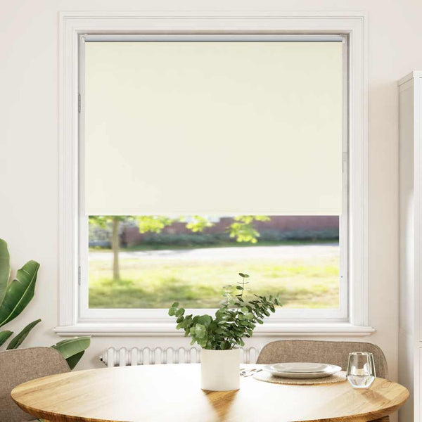 Verdunkelungsrollo Cremeweiß 90x175 cm