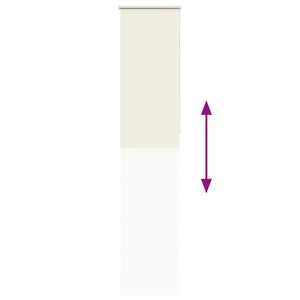 Verdunkelungsrollo Cremeweiß 50x210cm