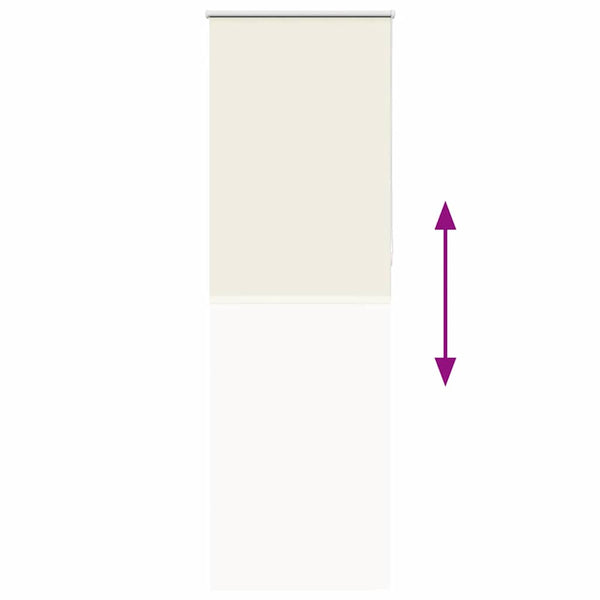 Verdunkelungsrollo Cremeweiß 65x210 cm