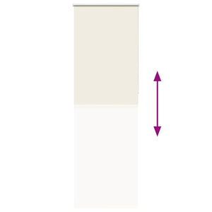 Verdunkelungsrollo Cremeweiß 75x210 cm