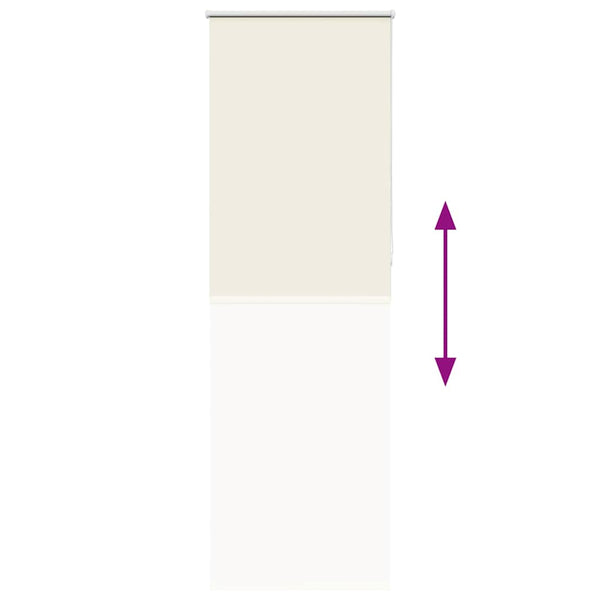 Verdunkelungsrollo Cremeweiß 70x230 cm