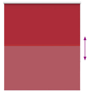 Verdunkelungsrollo Rot 125x150cm