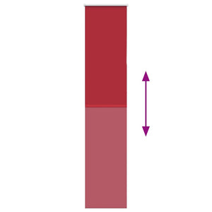 Verdunkelungsrollo Rot 40x210 cm