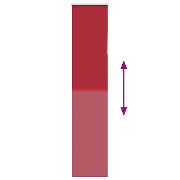 Verdunkelungsrollo Rot 40x210 cm