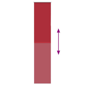 Verdunkelungsrollo Rot 55x210 cm