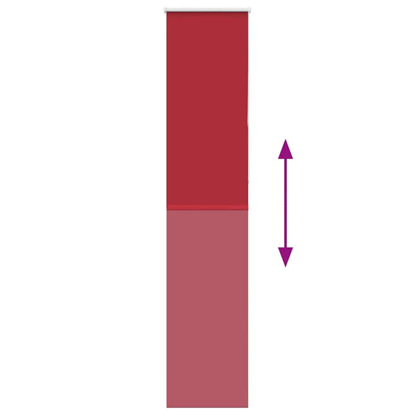Verdunkelungsrollo Rot 45x230cm