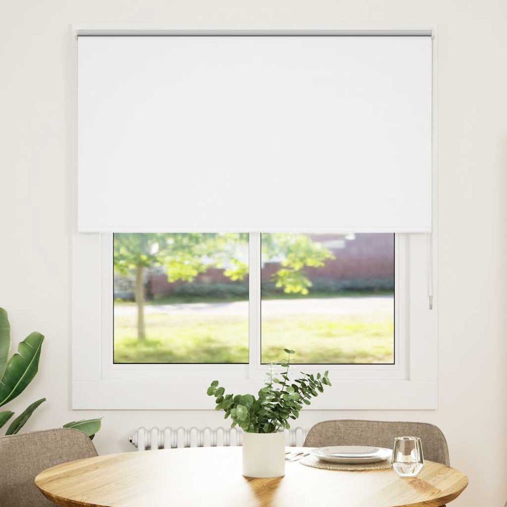 vidaXL Store occultant blanc 140x130 cm Largeur du tissu 136,6 cm Polyester