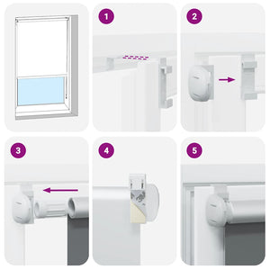 Verdunkelungsrollo Weiß 75x175cm