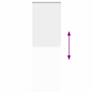 Verdunkelungsrollo Weiß 80x210cm