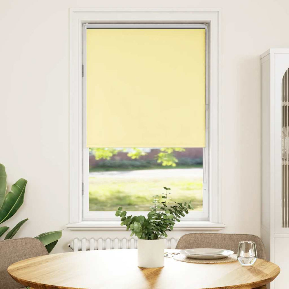 vidaXL Store occultant Jaune 80x130 cm Largeur du tissu 75,7 cm Polyester