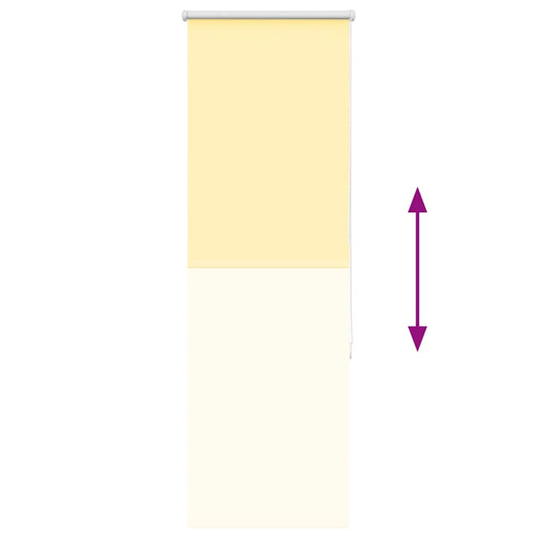 Gelbes Verdunkelungsrollo 40x175 cm